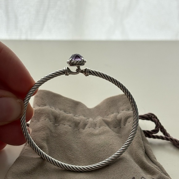 David Yurman Petite Chatelaine Bracelet, Sterling Silver -Amethyst,  3mm - Picture 5 of 6